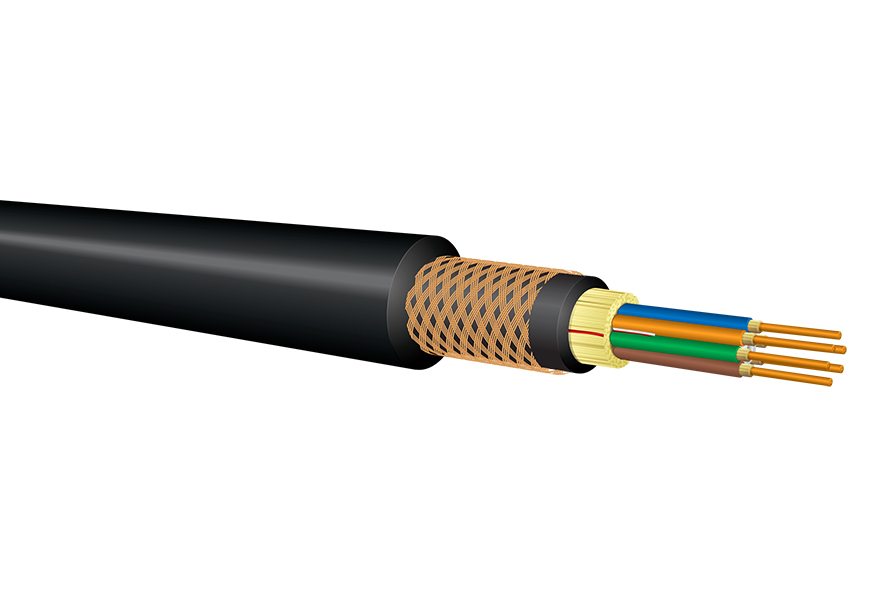 B-Series Breakout - LSZH Braided-Armor ABS-Approved Cables - Optical Cable  Corporation
